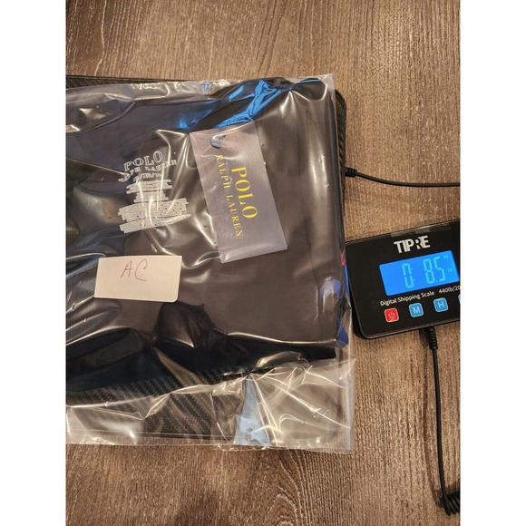 Polo Ralph Lauren XL Long Sleeve Pajama Lounge Shirt Black Logo Paint Splatter - Picture 10 of 10